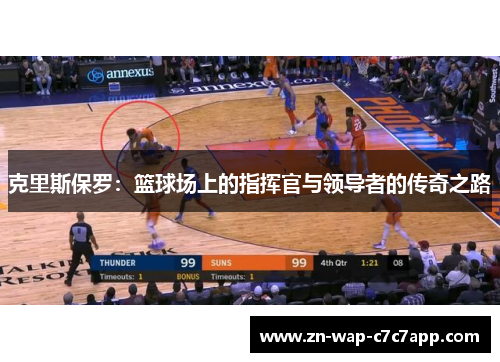 克里斯保罗：篮球场上的指挥官与领导者的传奇之路